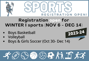  Winter I Sports Registration poster